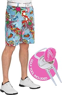 Royal & Awesome SHORTS Men's, Red/White/Blue/Green, L