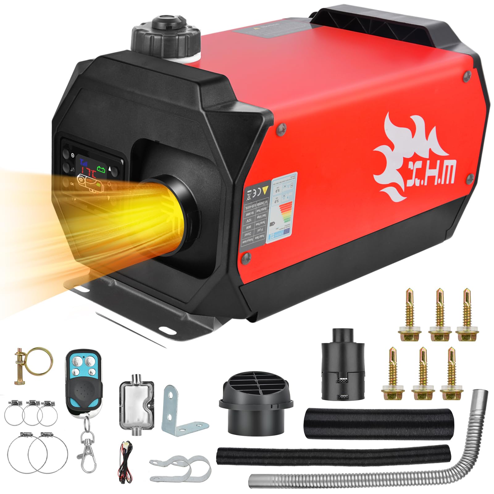 5KW Diesel Air Heater, Portable and Convenient Integrated Parking Heater Heating