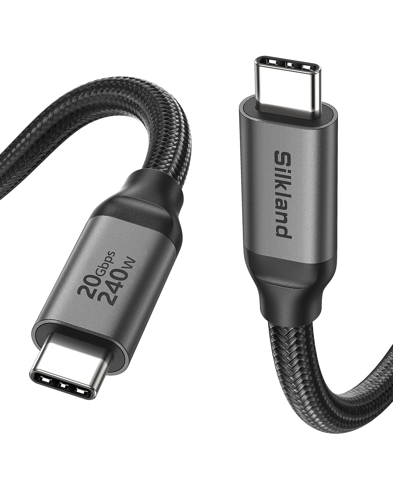 Silkland USB C Monitor Display Cable 3.3FT, 8K@30Hz, 4K@144Hz 5K 60Hz Video