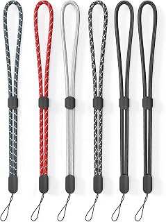 Avorast 6 Pack Cell Phone Camera Wrist Straps, Wrist Lanyards | Adjustable Nylon Hand Wrist Strap Lanyards for Flashlights, USB Drives, GoPro and Keys, Mixed Vibrant