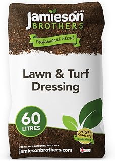 Lawn and Turf Top Dressing Soil 60L Bag for Lawn Care and Grass Seeding - Professional range helps to maintain moisture, nutrients, and aeration in the soil - By Jamieson Brothers
