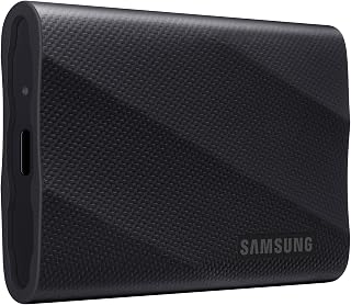 Samsung T9 Portable SSD 1TB, USB 3.2 Gen 2x2 External SSD, Up to 2,000 MB/s | External Solid State Drive for Gaming, Students and Professionals, MU-PG1T0B/AM, Black