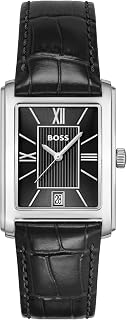 BOSS Men's Principle Dress Watch, Stainless Steel Bracelet 3B Modern, Stylish Timepiece - Gift for Him 28mm