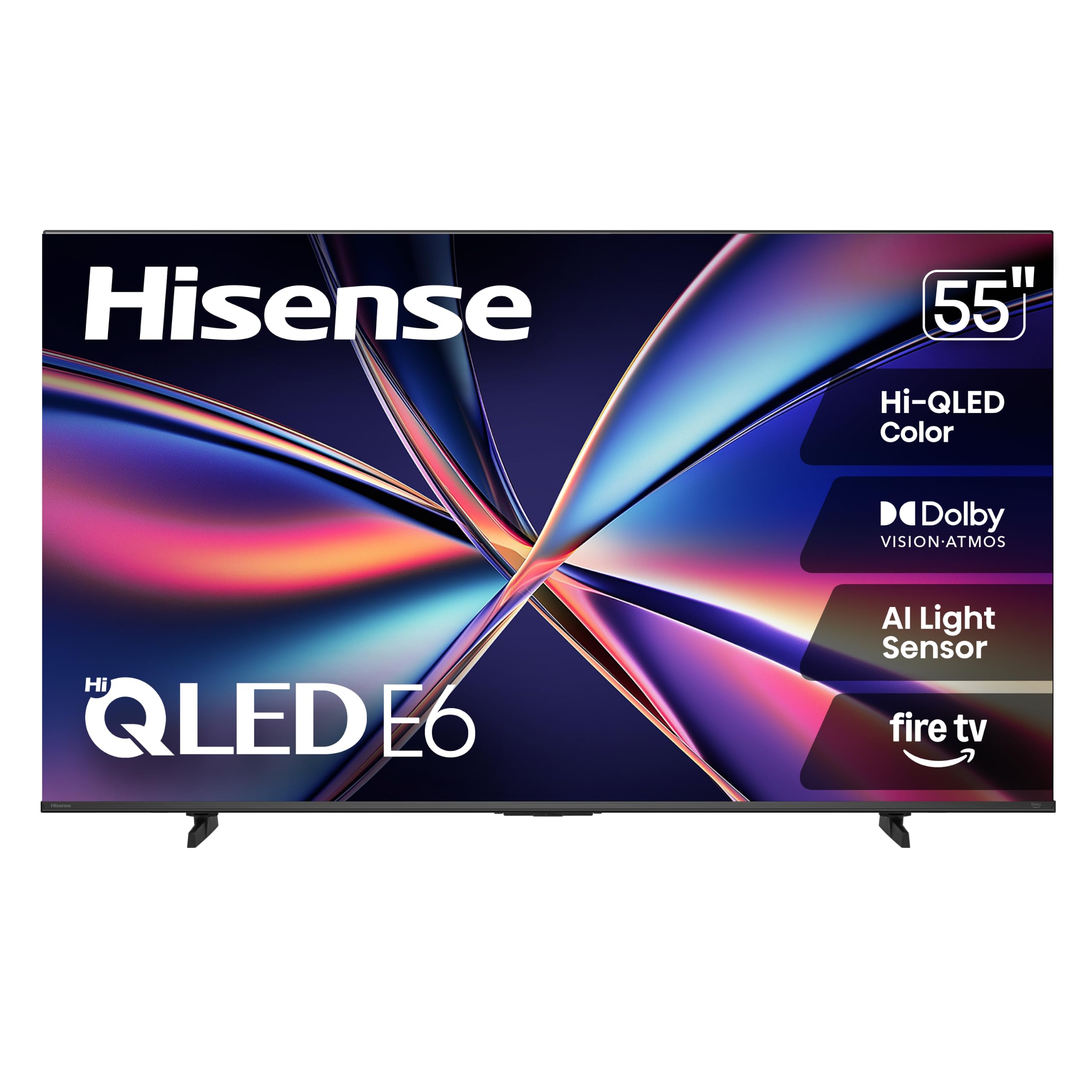 Hisense 55" E6 Cinema Series Hi-QLED 4K UHD Smart Fire TV (55E6QF) - AI Light Se