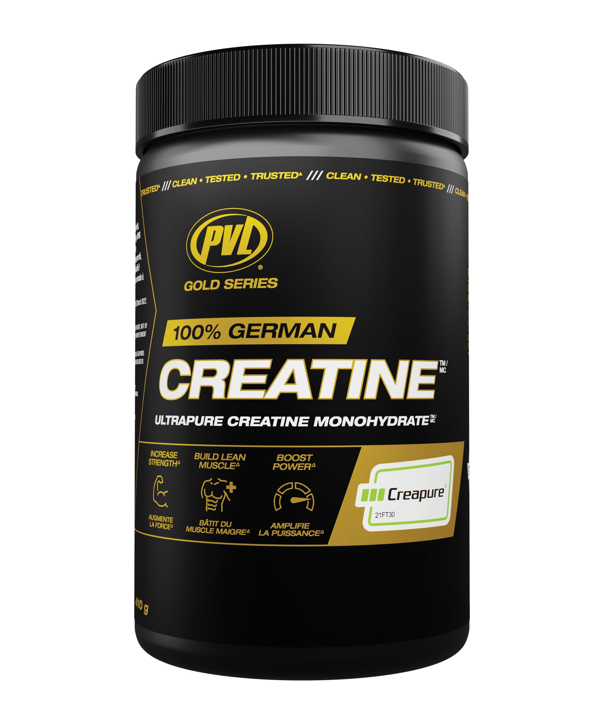 PVL Creapure Creatine Monohydrate, 100% German, Unflavoured, 410 g