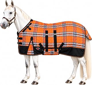 CHALLENGER 1200D Waterproof Horse Winter Turnout Blanket 400g Heavyweight | 1200D waterproof ripstop outer, 400g insulation, breathable lining, adjustable cross surcingles, removable leg straps