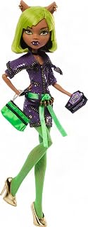 Monster High Dawn of the Dance Clawdeen Wolf Reproduction Doll | Boo-riginal Creeproduction Clawdeen Wolf with Party Dress and Accessories like Purse, Photos, Invite and Doll Stand