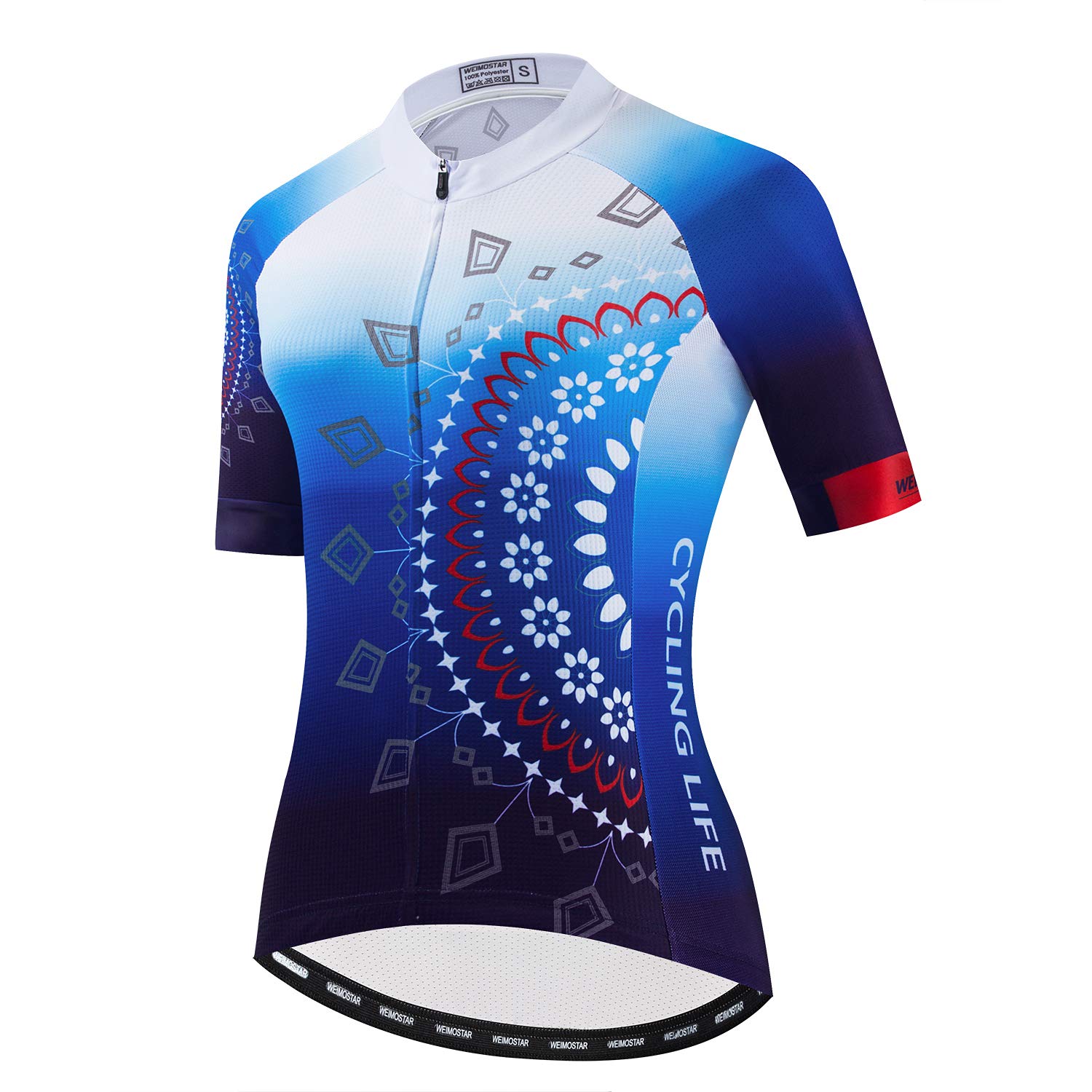 Women's Cycling Jersey Short Sleeve Bike Shirt Top Lady Biking Clothing