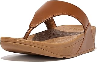 Fitflop Lulu Leather Toepost, Platform Sandals Women, Black, 36 EU