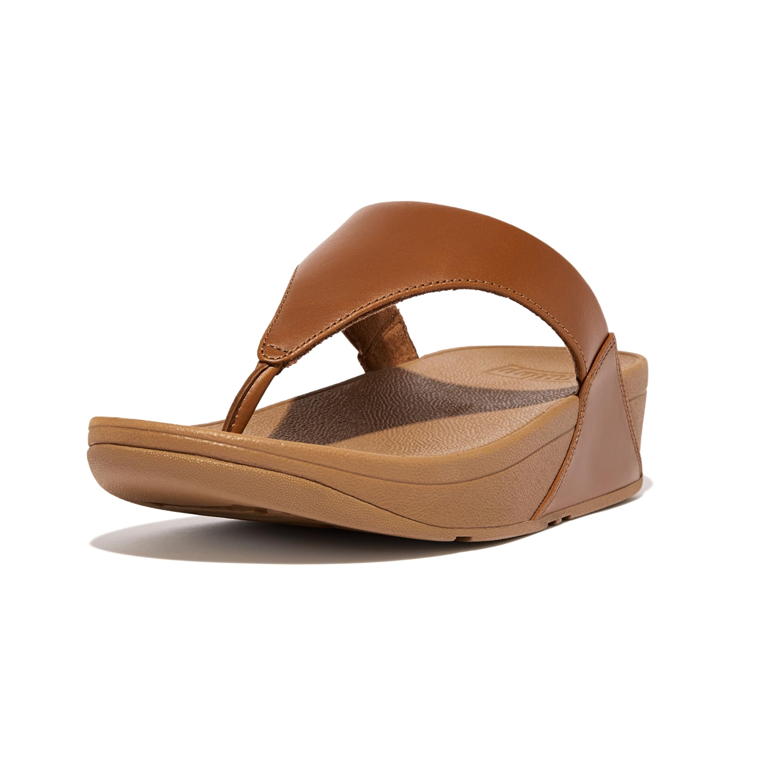 Fitflop Lulu Leather Toepost, Platform Sandals Women, Black, 36 EU