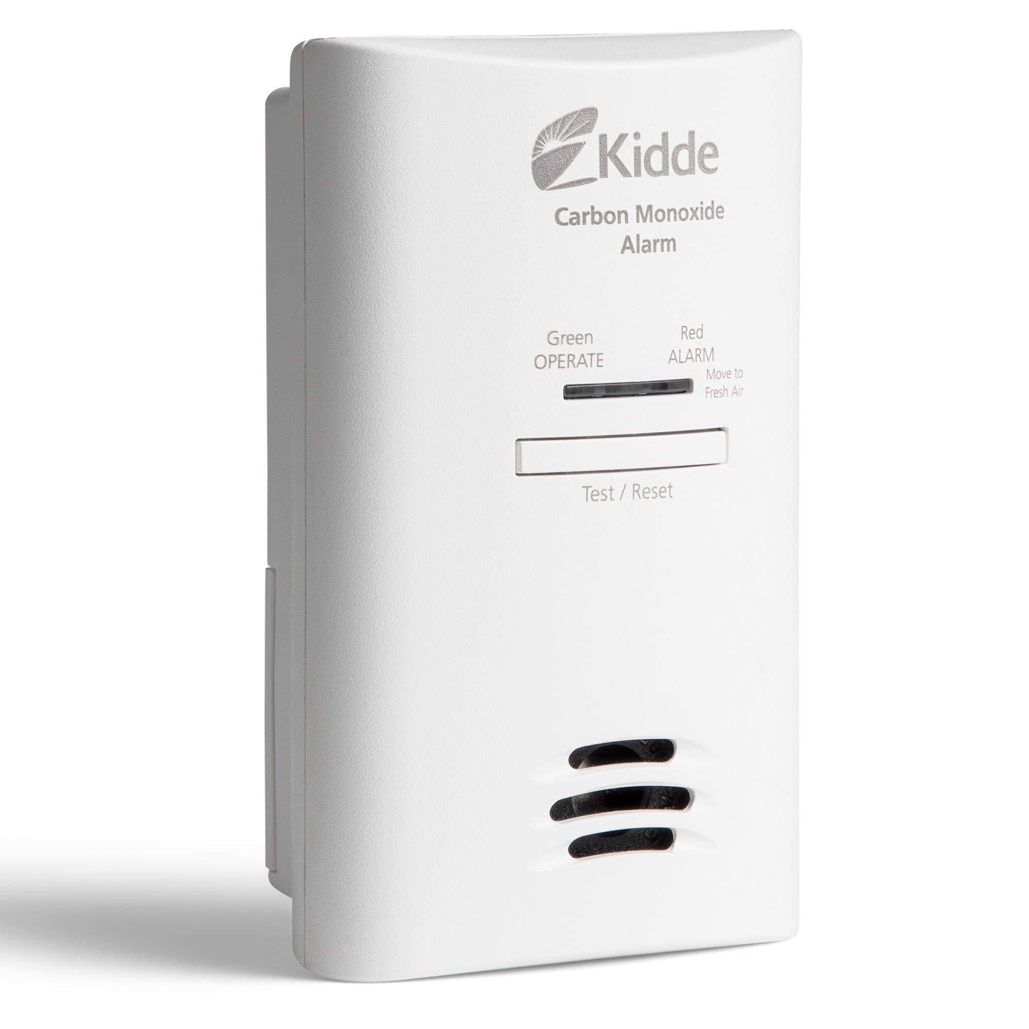Kidde Carbon Monoxide Detector, Plug in Wall with AA Battery Backup, Test-Hush B