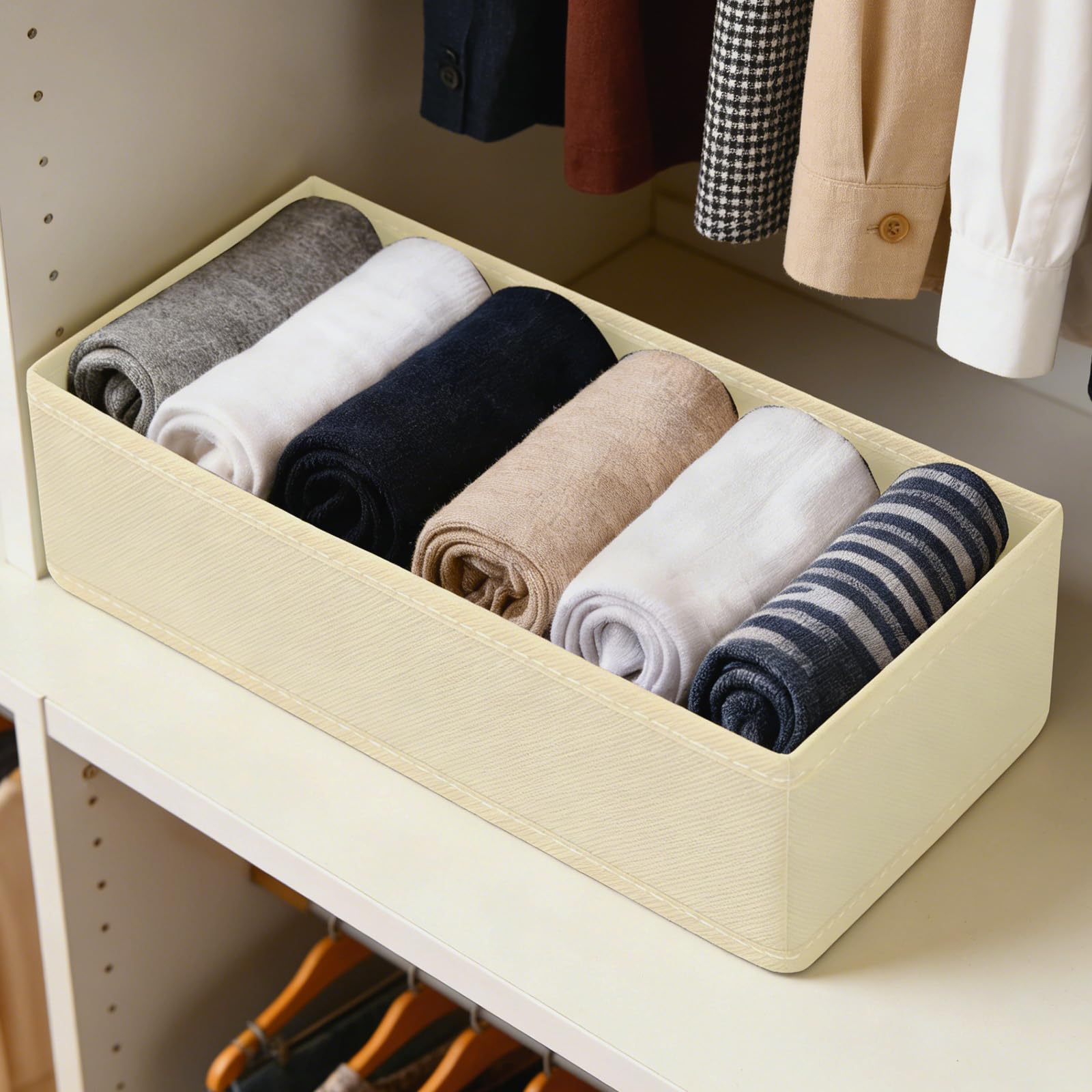 Foldable Drawer Organizer Bins for Clothing Foldable Cloth Storage Box Closet Dr