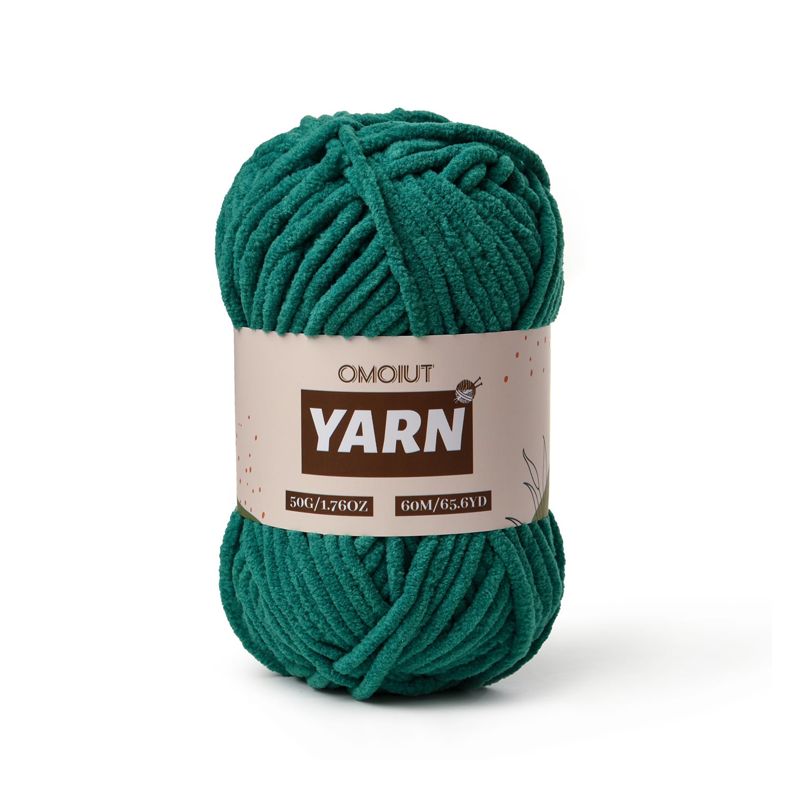 Plush Chenille Chunky Crochet Yarn - Baby Yarn for Crocheting Soft - Velvet Yarn