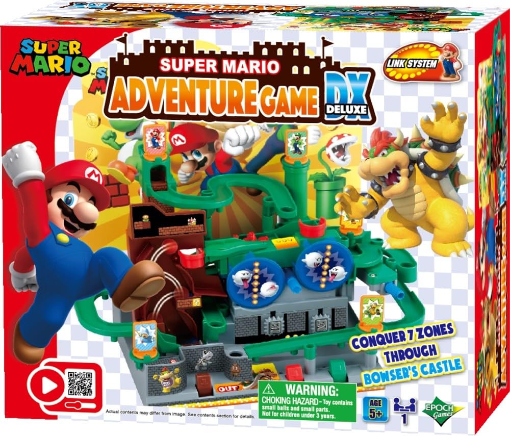 EPOCH Games - Super Mario Adventure Game Deluxe | Tilt and steer a marble throug
