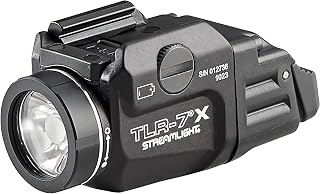 Streamlight 69455 TLR-7 X Compact Tactical Gun Light | 725 lumens; genuine Streamlight SL-B9 USB-C battery included; compact rail-mounted design; high and low switches
