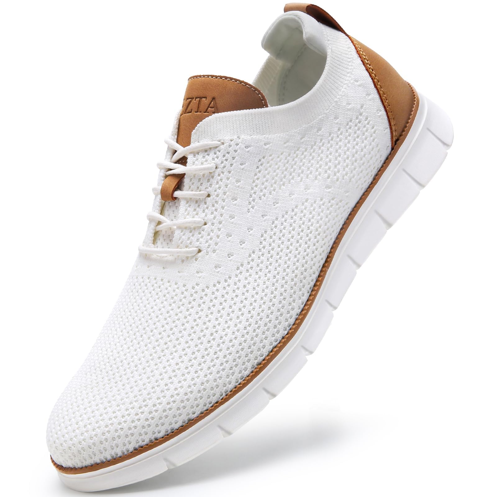 LEZTA Men's Shoes Elegant Sneakers Oxfords Breathable Mesh Sports Business Shoes