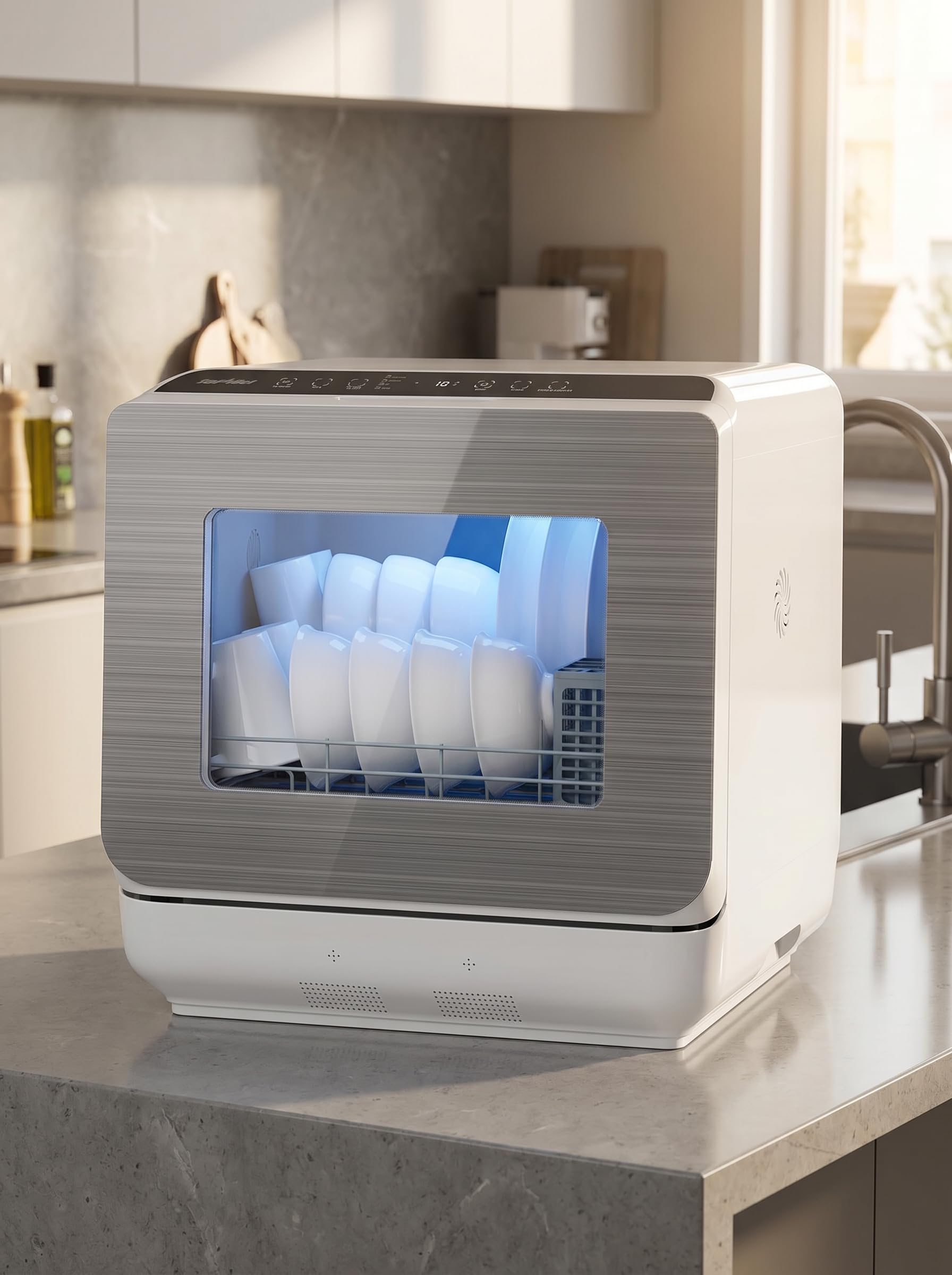 Sunvivi Portable Dishwasher 18’’ Countertop with 152OZ Water Tank | Dishwasher M