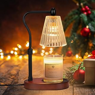 Candle Warmer Lamp with Dimmer Timer, Candle Warmer Lamp with Adjustable Height, Candle Melt for Scented Wax Jar Candles, for Mom Mother