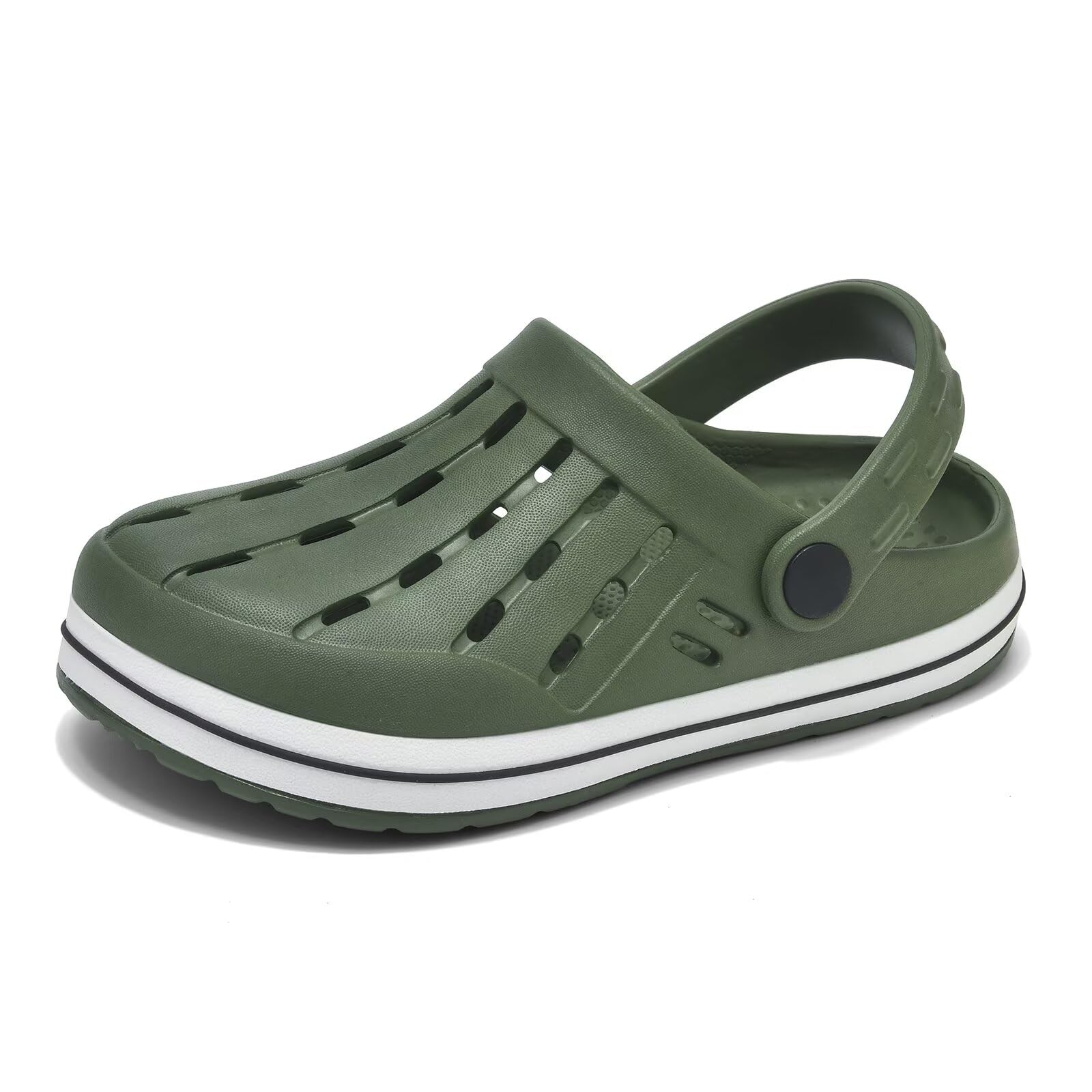 Kids Clogs Boys Girls Garden Clogs Lightweight EVA Water Shoes with Adjustable H