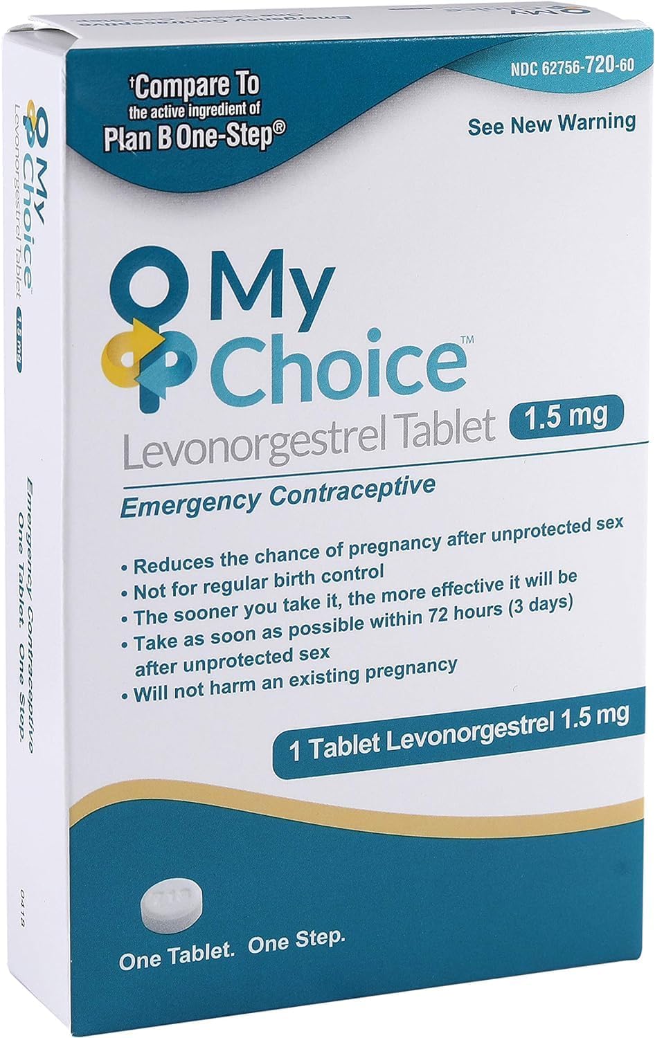 Ohm My Choice Emergency Contraceptive Pill, Levonorgestrel 1.5mg | Active Ingred