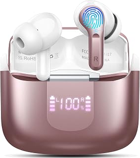 Ordtop Wireless Headphone Bluetooth 5.4 Earbud, HiFi Stereo Bass in-Ear Bud