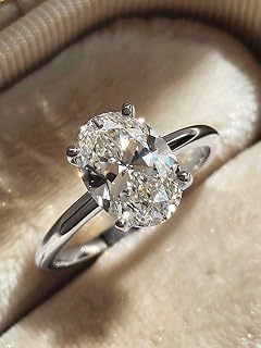 1Pc 925 Silver 1CT-8CT Sparkle Oval Engagement Wedding Band For Women Ring Promise Eternity Jewelry Fine Gift Gifts For Mom Wedding Favors