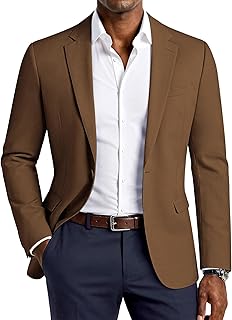 PJ PAUL JONES Men's Lightweight Sport Coat Casual Blazer Slim Suit Jacket