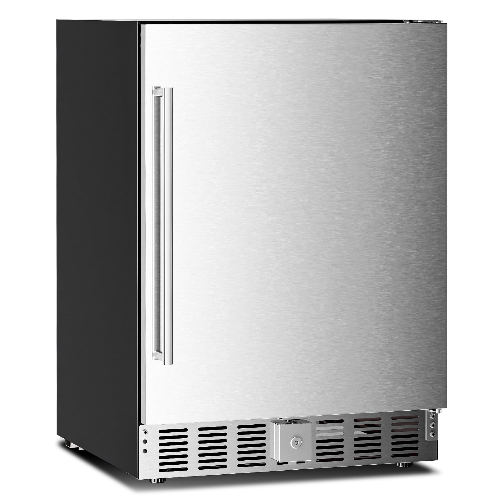 Antarctic Star 24 Inch Outdoor Beverage Refrigerator, 180 Can Stainless Steel Mi