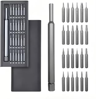 24-in-1 Precision Screwdriver Set - Magnetic Repair Tool Kit for Cell Phones, Laptops, Glasses, Watches, PS5 with 24 Bits for Electronics, Smartphones, Game Consoles