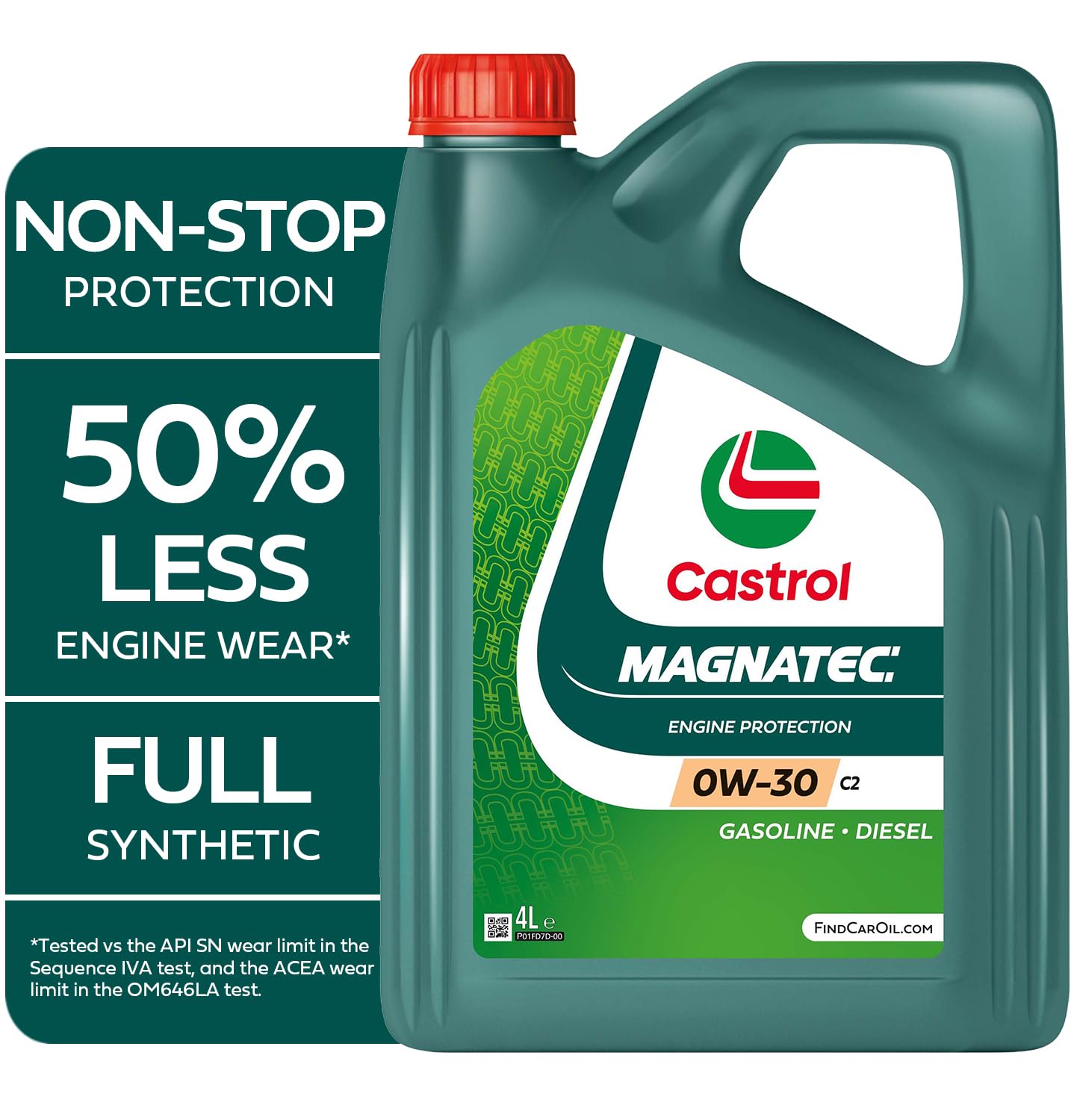Castrol MAGNATEC 0W-30 C2 Full Synthetic Engine Oil, 4L