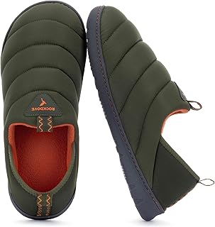 RockDove Men's Pufflite Two-Tone Quilted Loafer Slipper