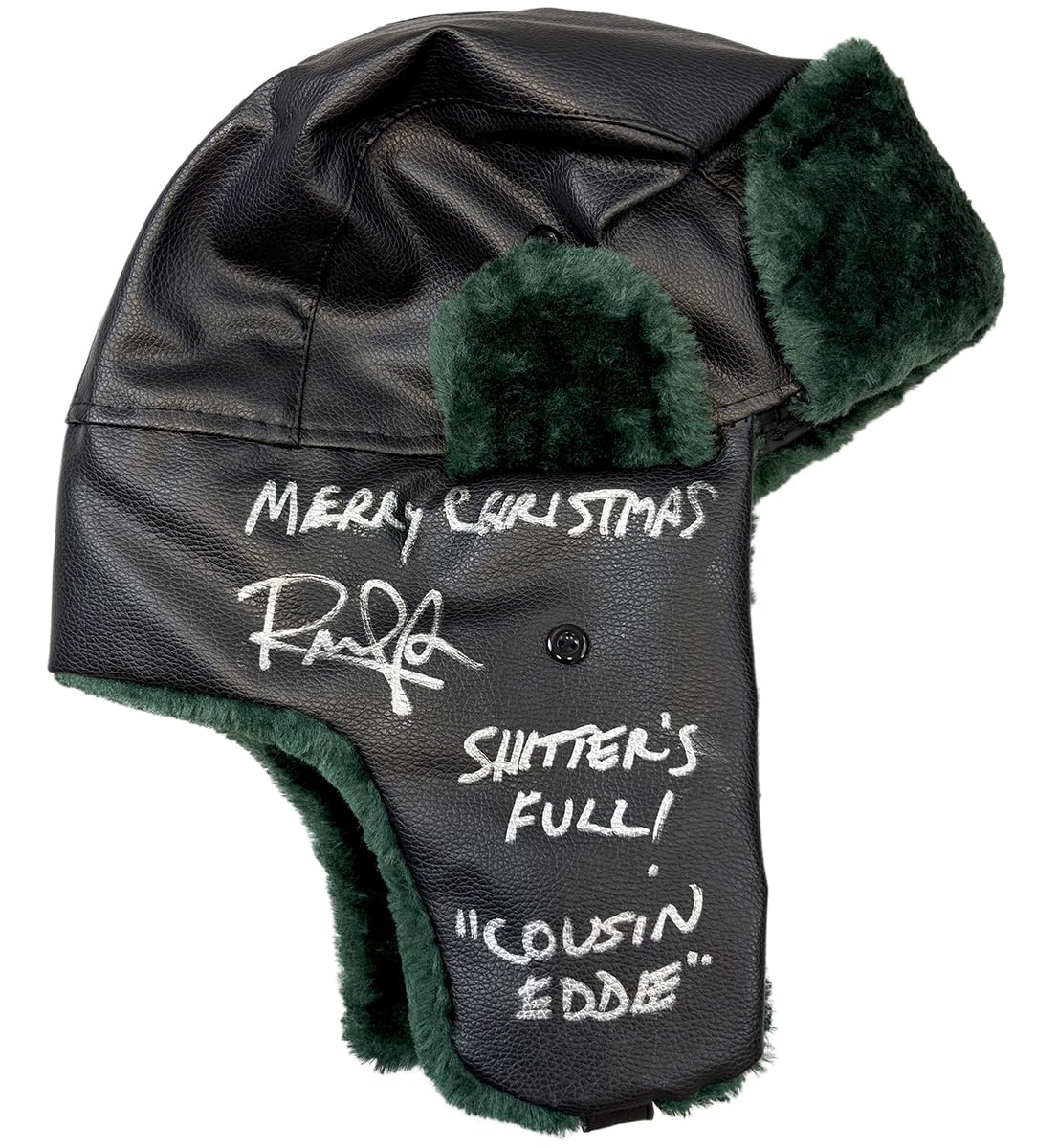 Randy Quaid Signed Autographed Christmas Vacation Hat Inscribed Merry Christmas,