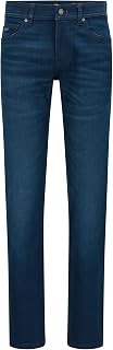 BOSS Mens Maine BC-L-C Blue Regular-fit Jeans in Heavyweight Denim