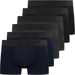 YouShow Men's Boxer Briefs Stretch Cotton 6/12 Pieces