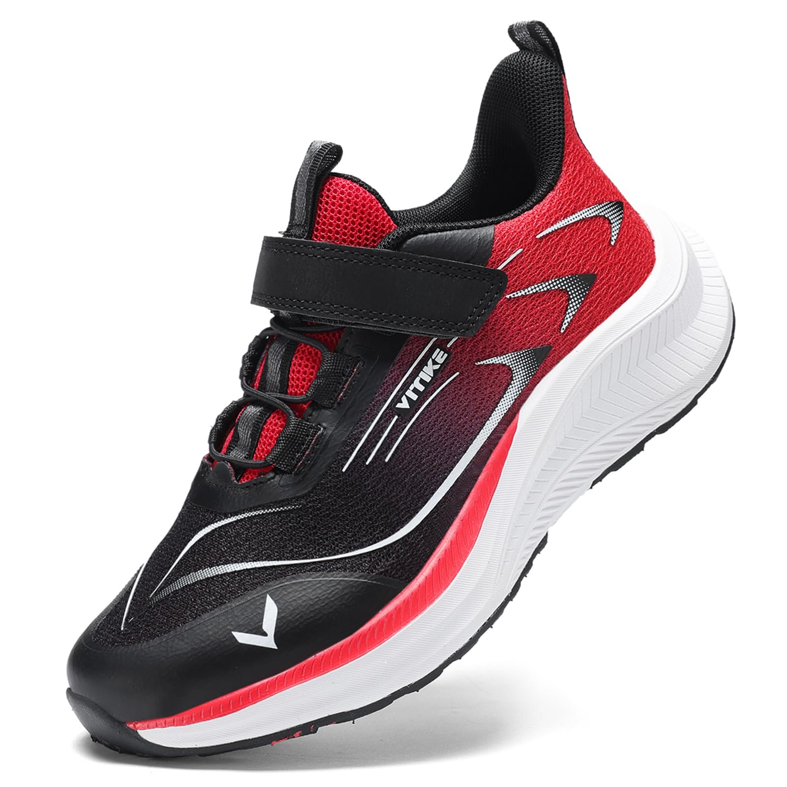 JMFCHI Boys Running Shoes Breathable Mesh Slip-On Athletic Tennis Sneakers