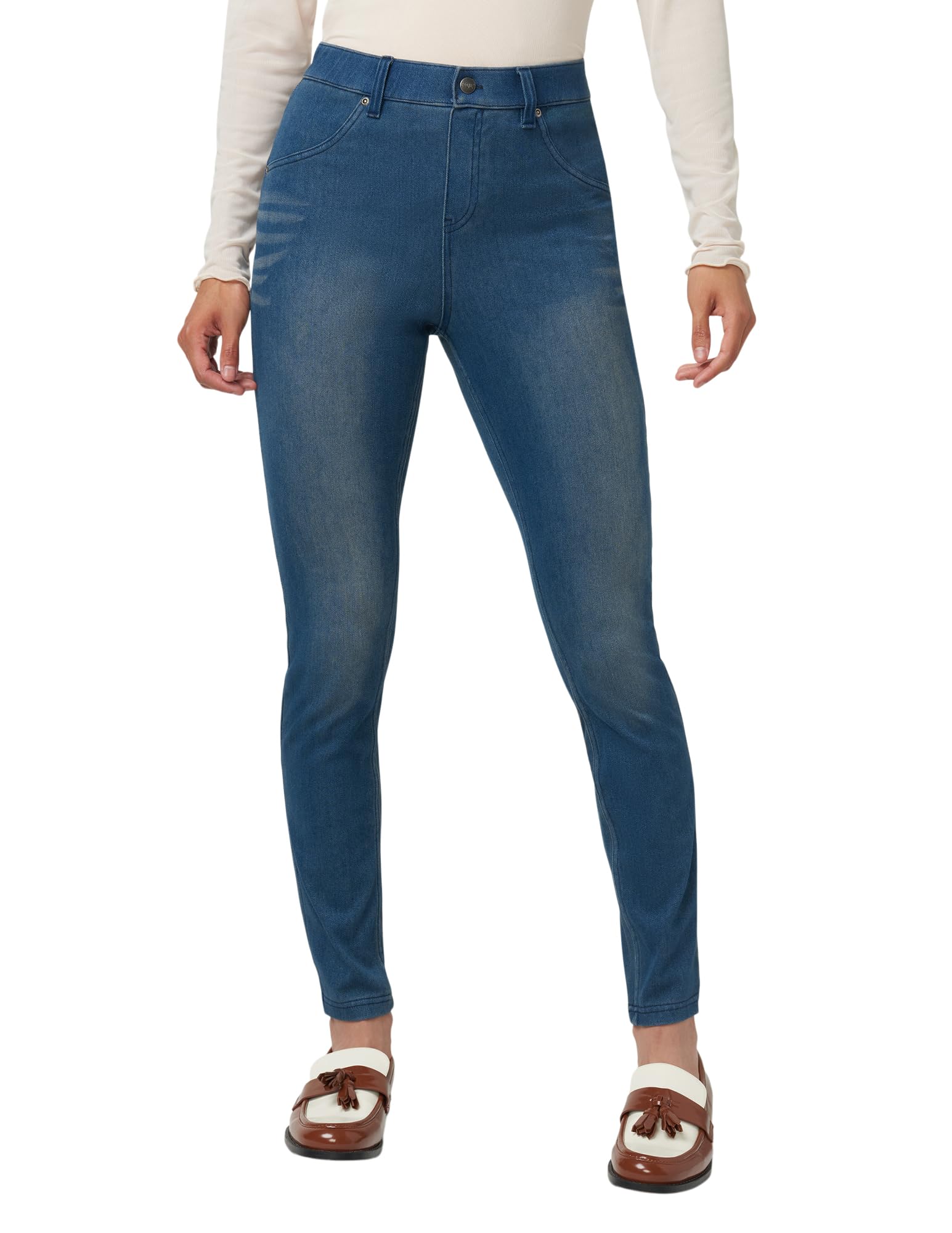HUE Women's Ultra Soft High Waist Denim Leggings