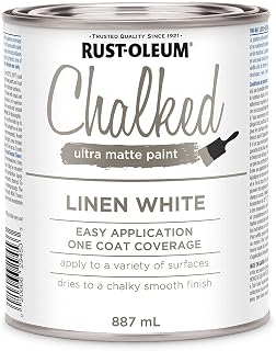 Chalked Ultra Matte Paint in Linen White, 887 mL