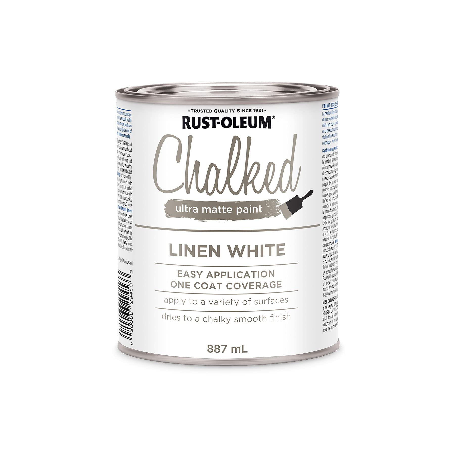 Chalked Ultra Matte Paint in Linen White, 887 mL