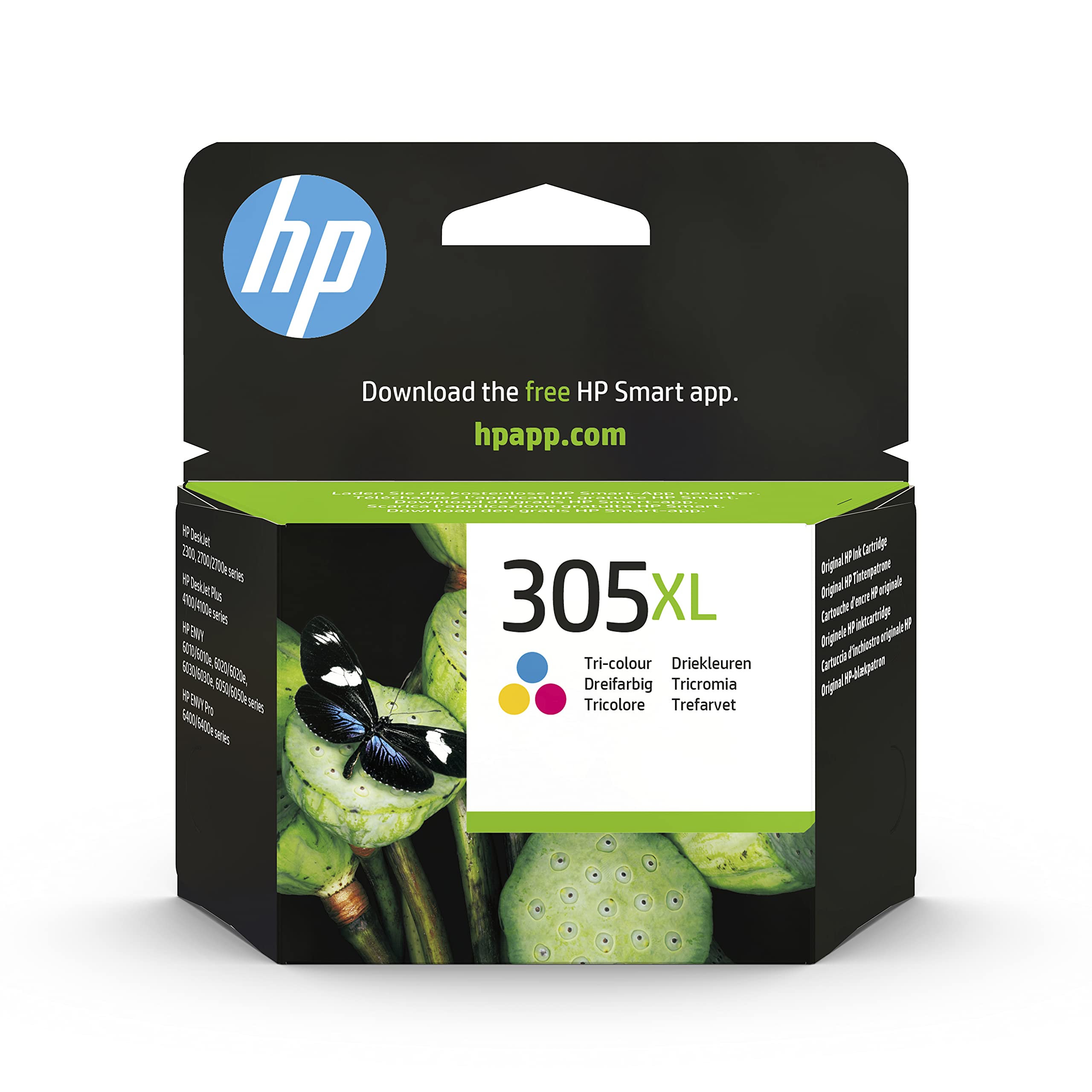HP 305XL Tri-colour Original Ink Cartridge, High Yield | Compatible with HP Desk