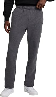 Champion Men's Open-Bottom Fleece Sweatpants, Standard Fit, Midweight Fleece, Available in Regular and Big & Tall