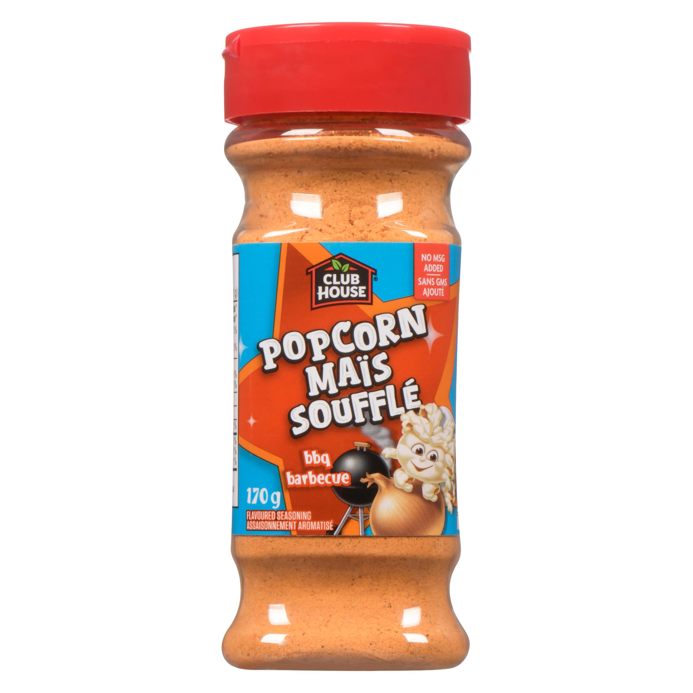Club House Popcorn Seasoning, BBQ, 170 g | Bold BBQ Flavour for Popcorn, Chips, 