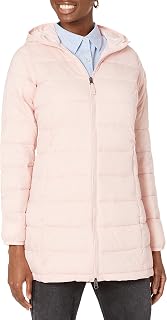 Amazon Essentials Women's Lightweight Water-Resistant Packable Hooded Puffer Coat