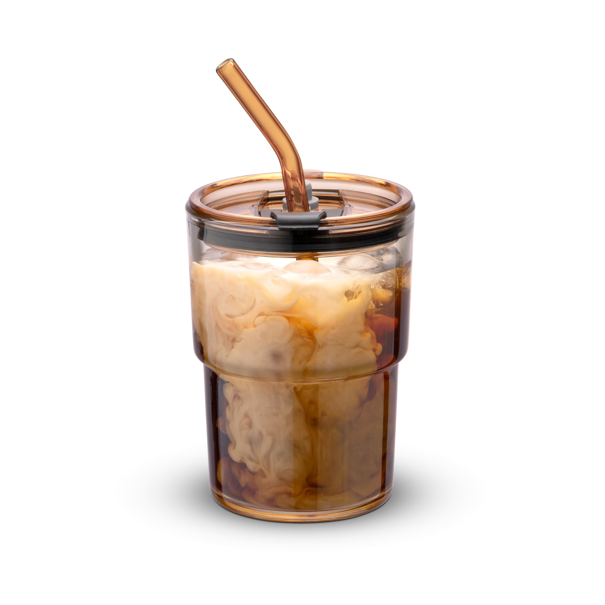 BLUEPOLAR 13oz/400ml Tumbler Water Glass, Cups with Straw and Lid Sealed Carry o