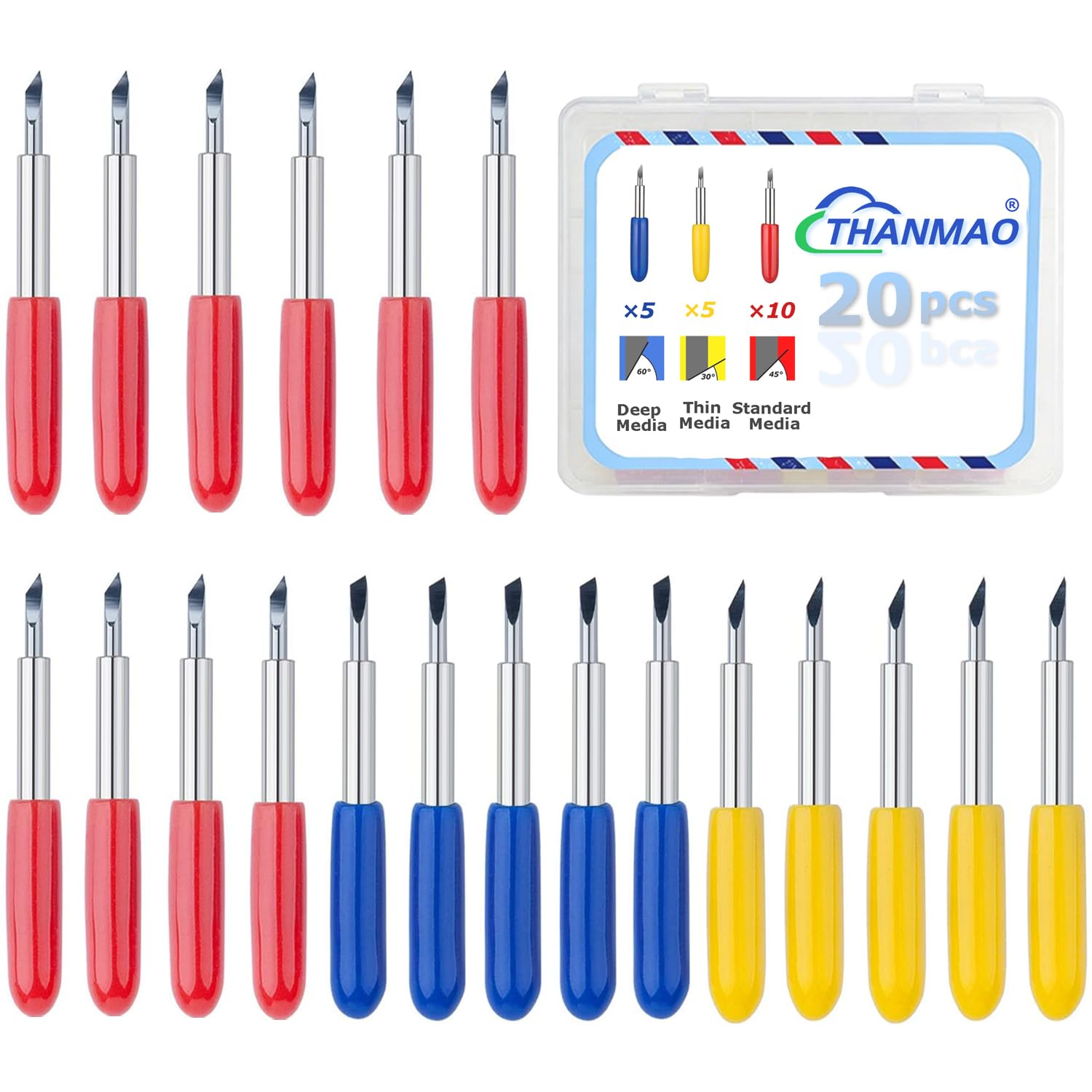 THANMAO 20 Pcs Replacement Blades Compatible with Explore Air 2/Air 3/Explore 4/