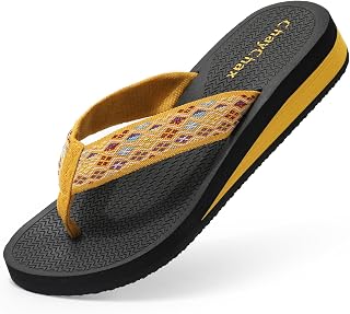 ChayChax Thongs Femme Compensées Sandales de Plage Légères Chaussons d'été Pantoufles Antidérapantes
