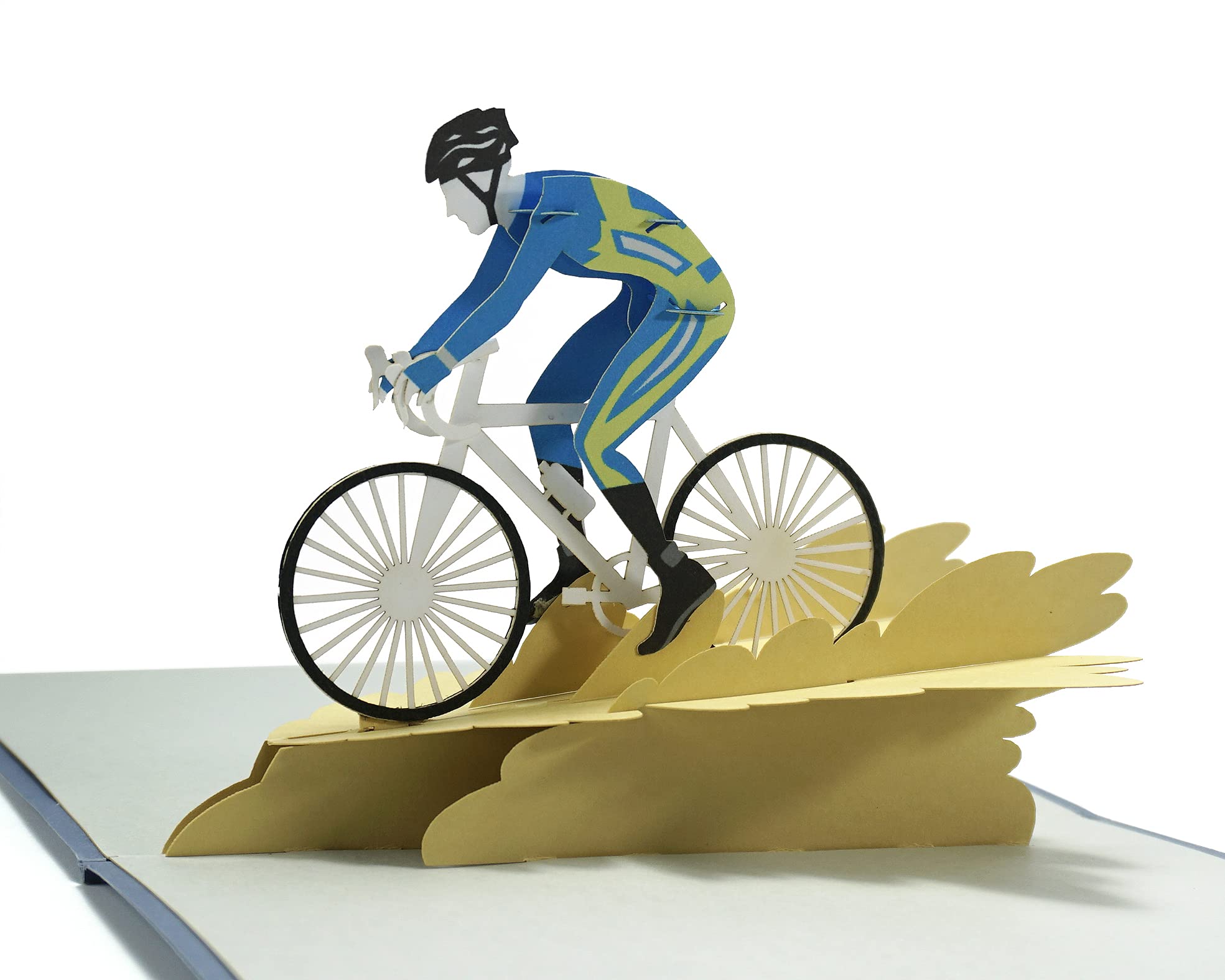 CUTPOPUP Cycliste Carte Anniversaire, Carte Anniversaire Homme, Carte Fete des P