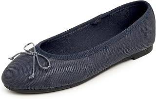 Feversole Women's Fashion Round Toe Ballet Flat,Ballerine à Bout Rond pour Femme