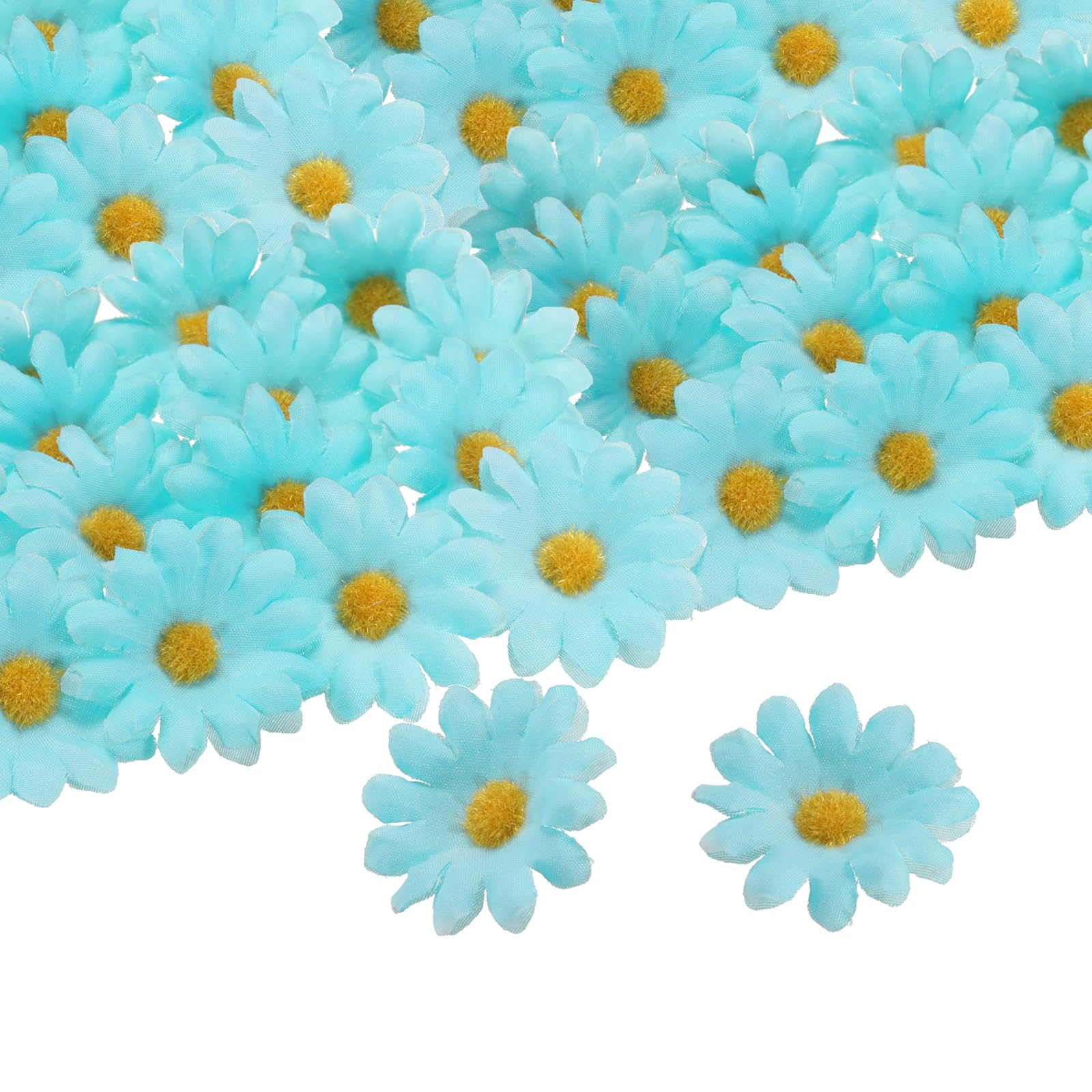 100 Pcs 1.6 Inch Silk Artificial Daisy Flowers Mini Artificial Daisy Flowers Bul