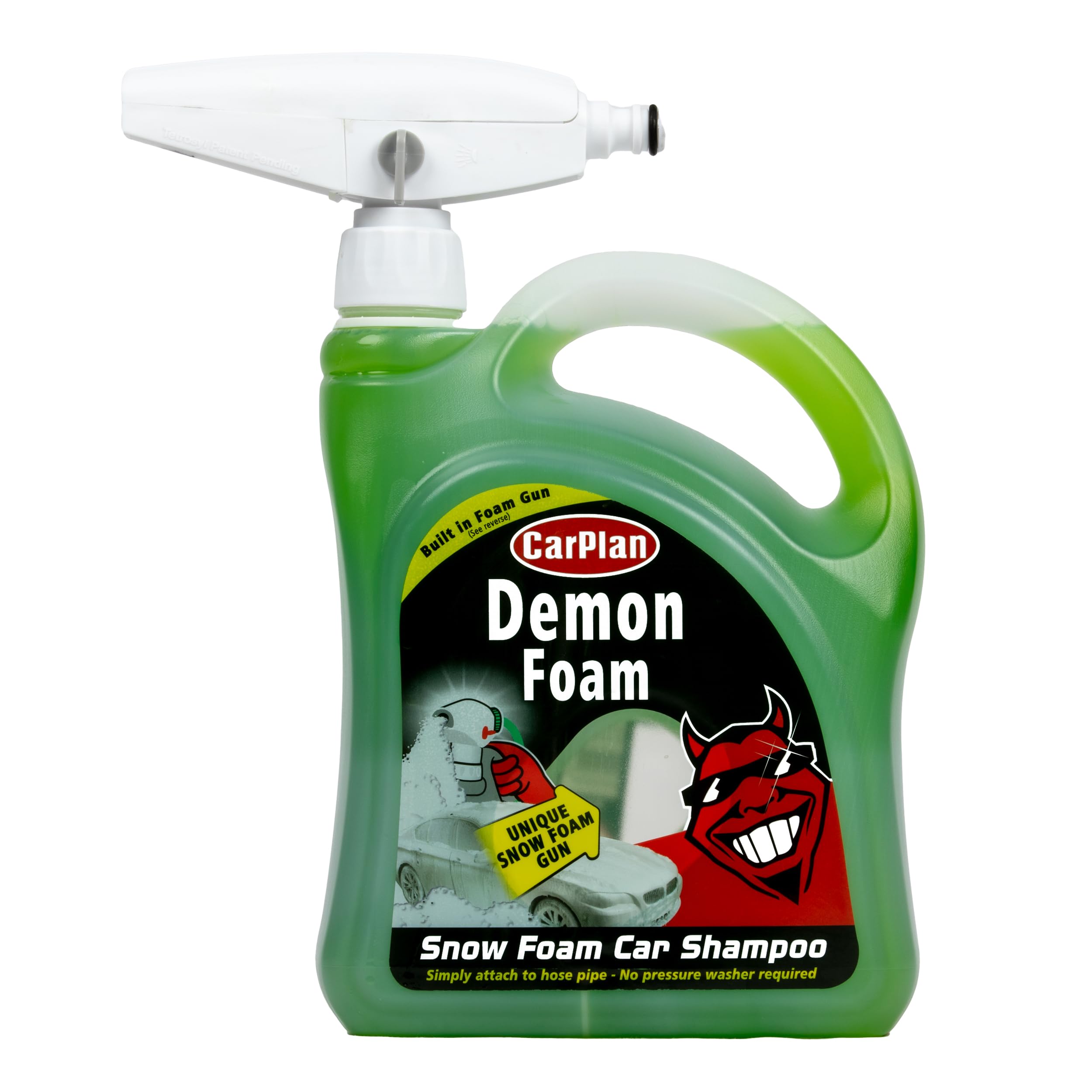 CarPlan Demon Snow Foam Car Shampoo with Gun, 2 L