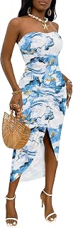 Umenlele Women's Tube Strapless Dress